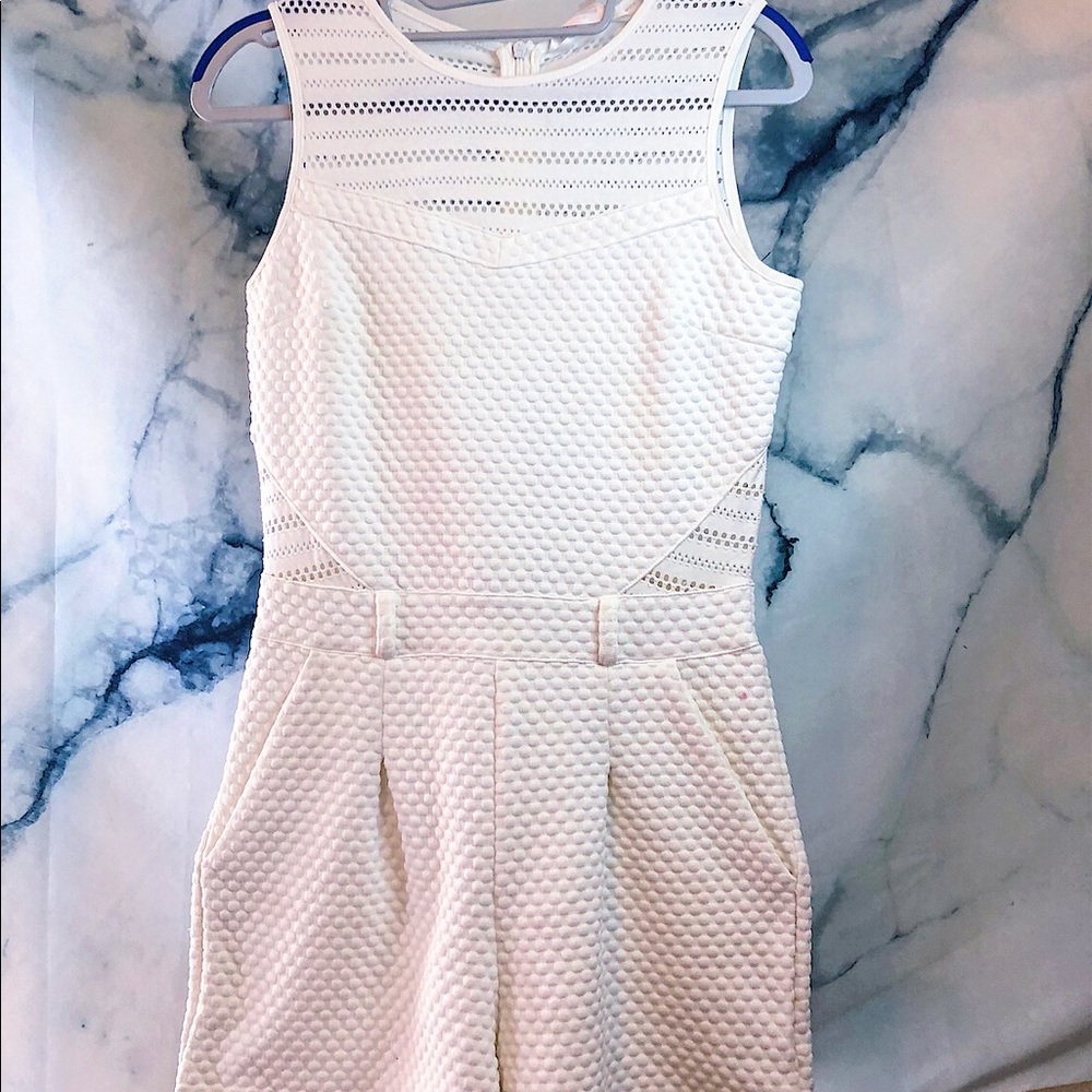White Shorts Romper